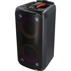 Højtaler med lys og hjul