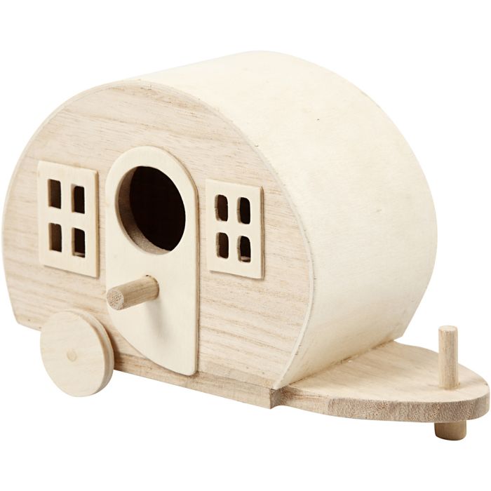 Campingvogn, str. 18x8x11 cm, natur, 1 stk.