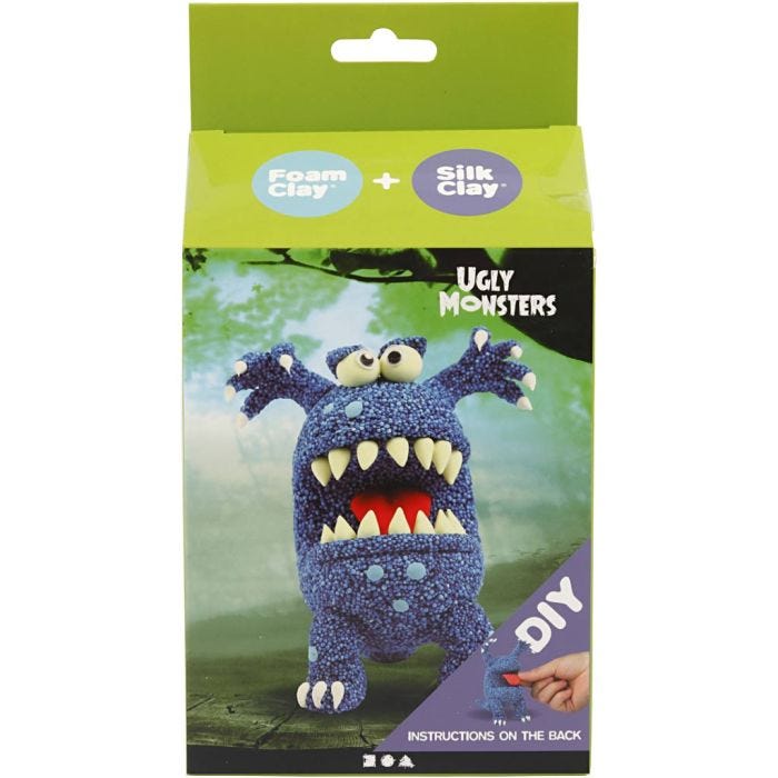 Funny Friends, monster, blå, 1 pk.