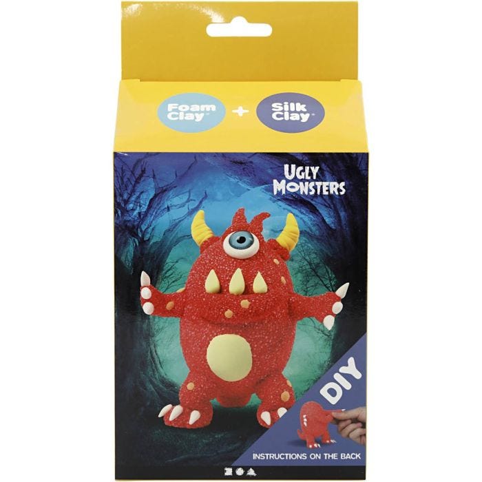 Funny Friends, monster, rød, 1 pk.