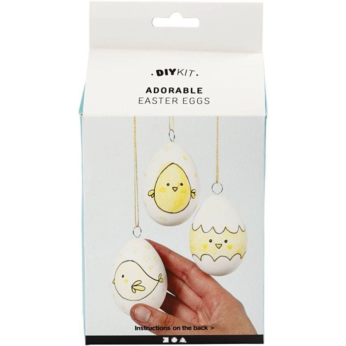 Påskeæg, venner og familie, 18 sæt/ 1 pk.