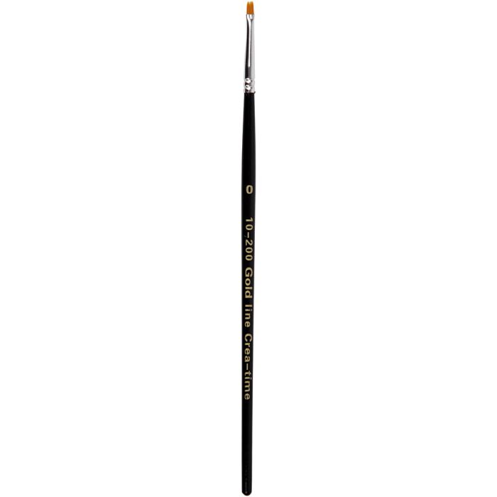 Nylon Pensler, flade, nr. 0, L: 18,5 cm, B: 1 mm, 12 stk./ 1 pk.