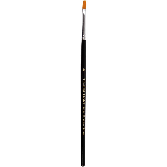 Nylon Pensler, flade, nr. 4, L: 18,5 cm, B: 2 mm, 12 stk./ 1 pk.