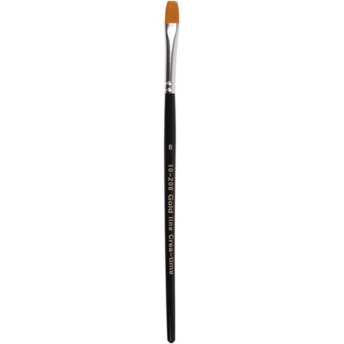 Nylon Pensler, 8, L: 18,5 cm, B: 8 mm, flad, 12stk./ 1 pk.