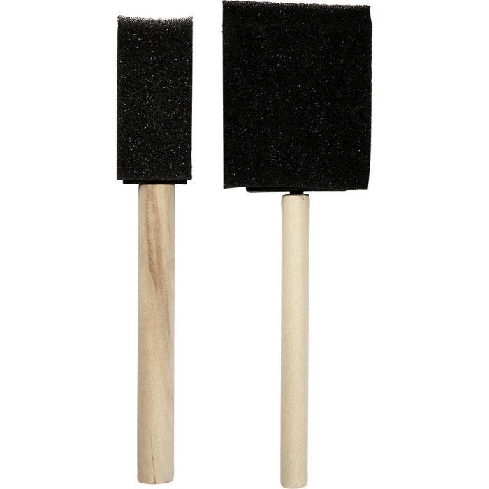 Skumpensler, L: 15,5-16 cm, B: 25+50 mm, 2 stk./ 1 pk.