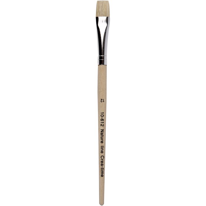 Nature Line Pensler, nr. 12, L: 19 cm, B: 11 mm, flad, 12 stk./ 1 pk.