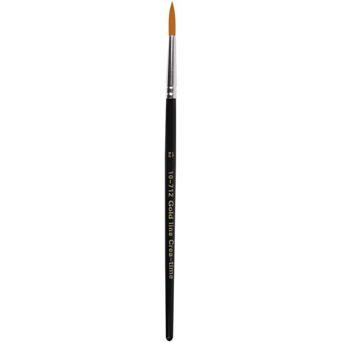 Nylon Pensler, nr. 12, L: 18,5 cm, B: 5 mm, rund, 6 stk./ 1 pk.