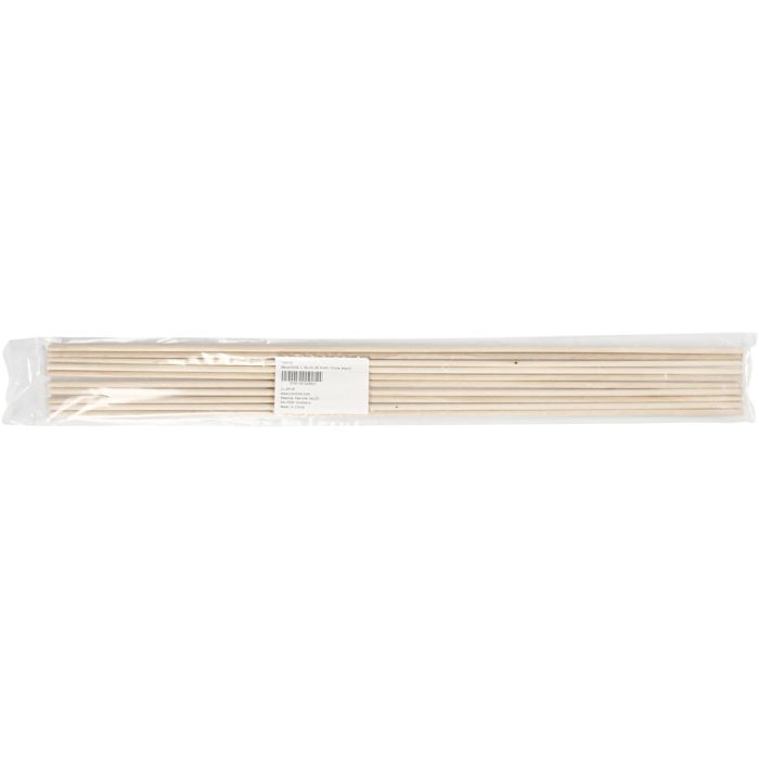 Rundstok, L: 60 cm, diam. 6 mm, 10 stk./ 1 pk.