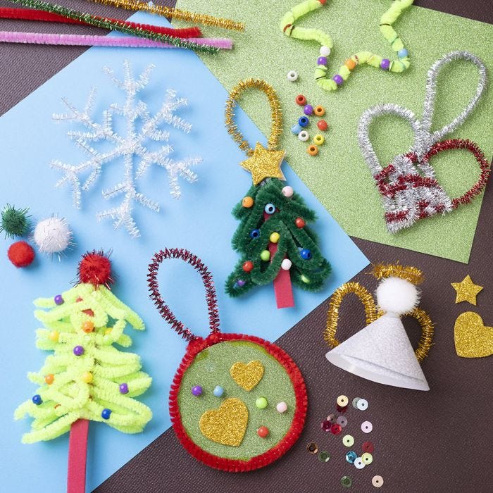 Julepynt i chenille
