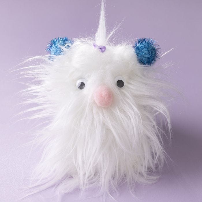 Bamse lavet af kunstig pels