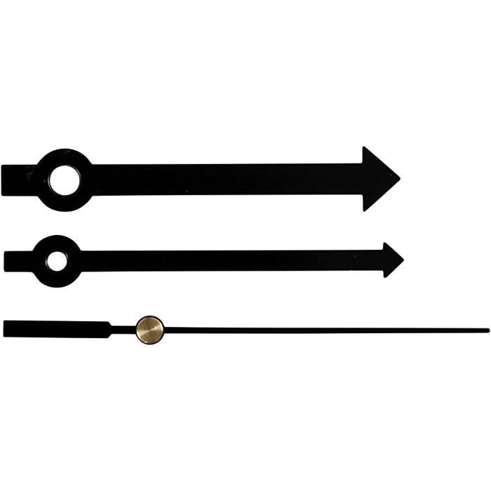 Urvisere, hulstr. 4+6 mm, sort, 1 sæt