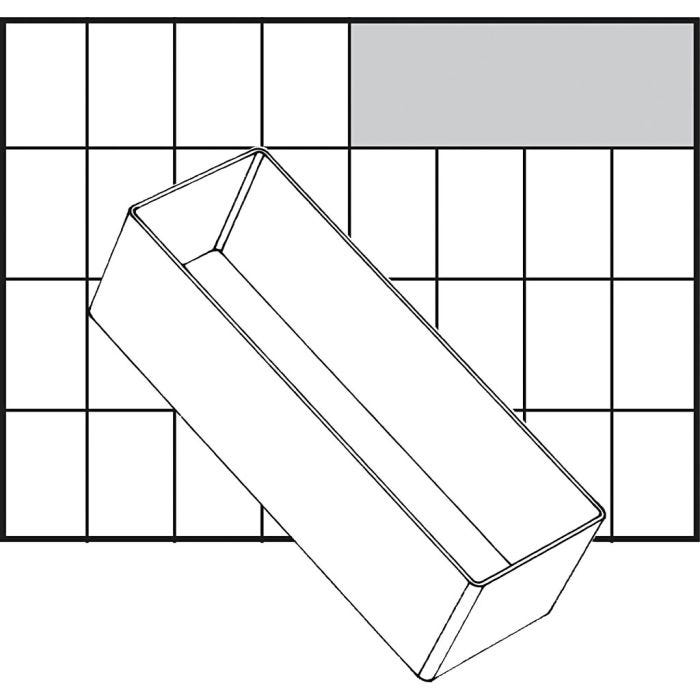 Basisindsats, nr. A8-2, H: 47 mm, str. 157x55 mm, 1 stk.