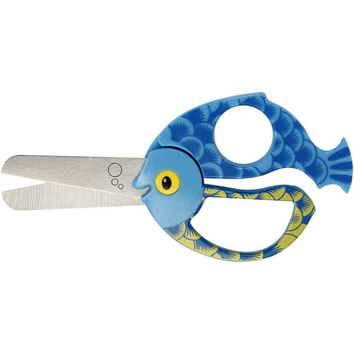 Børnesaks med Dyremotiv, fisk, L: 13 cm, 1 stk.