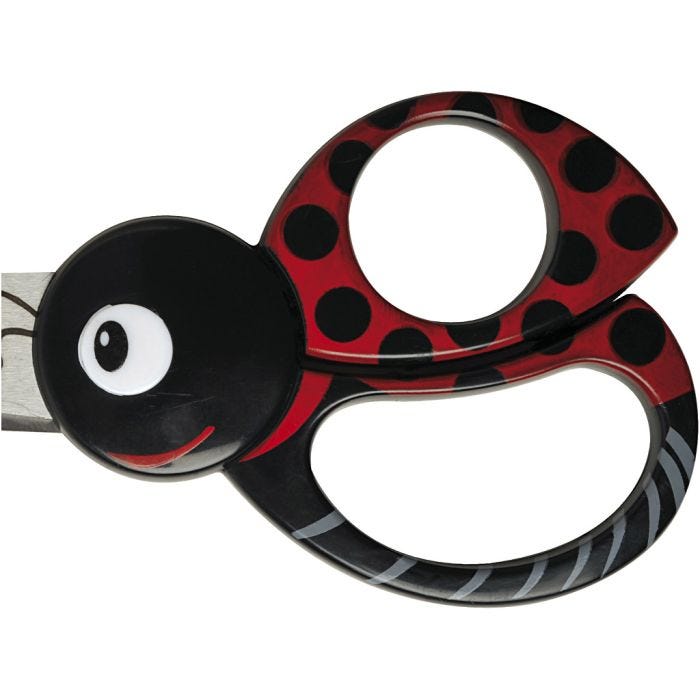 Børnesaks med Dyremotiv, mariehøne, L: 13 cm, 1 stk.