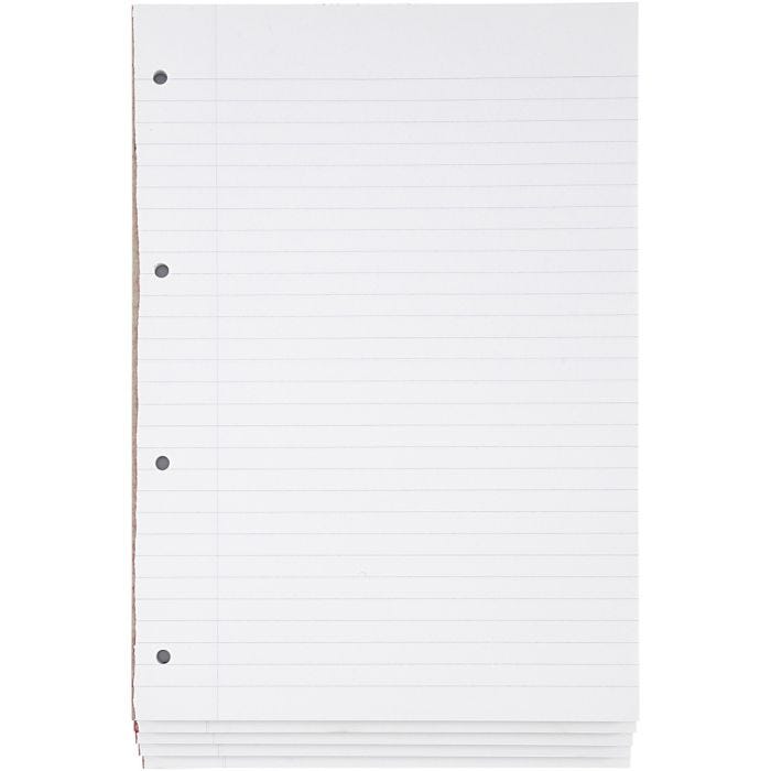 Standardblok, linier, A4, str. 21x29,7 cm, 5 stk./ 1 pk.
