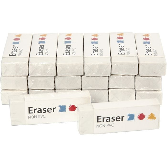 Viskelæder, str. 62x22x10 mm, 20stk./ 1 pk.