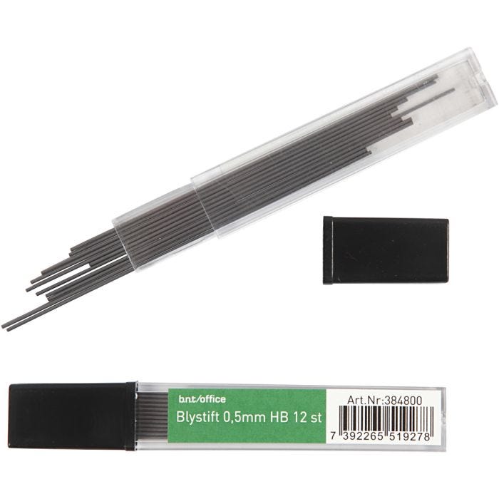 Stifter til stiftblyant, tykkelse 0,5 mm, 24x12 stk./ 1 pk.