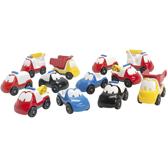 dantoy FunCars, str. 9 cm, 12 stk./ 1 sæt