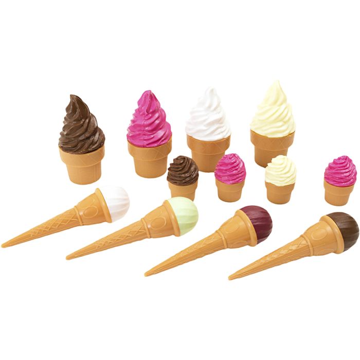 Is-sæt, L: 5,5 - 14 cm, 12 stk./ 1 sæt