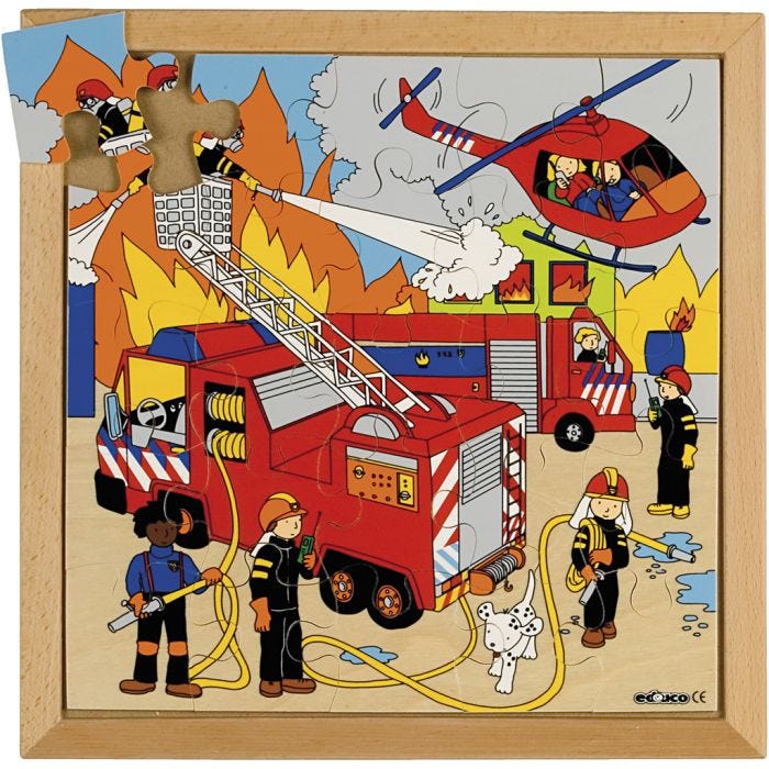 Educo Træpuslespil, str. 34x34 cm, 25 brikker, 1 stk.