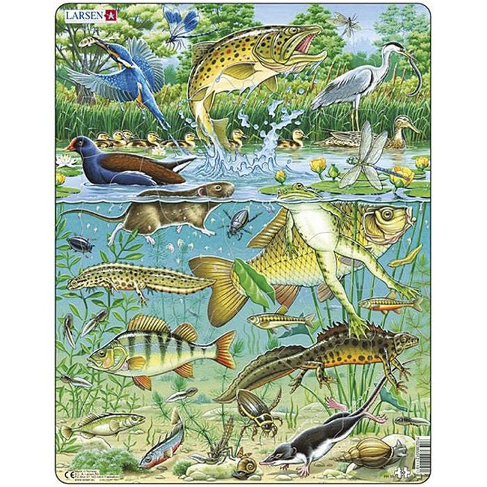 Puslespil, str. 28,5x36,5 cm, 50 brikker, 1 stk.