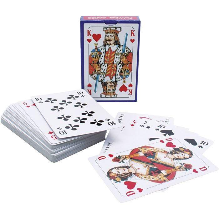 Spillekort, 2 sæt/ 1 pk.