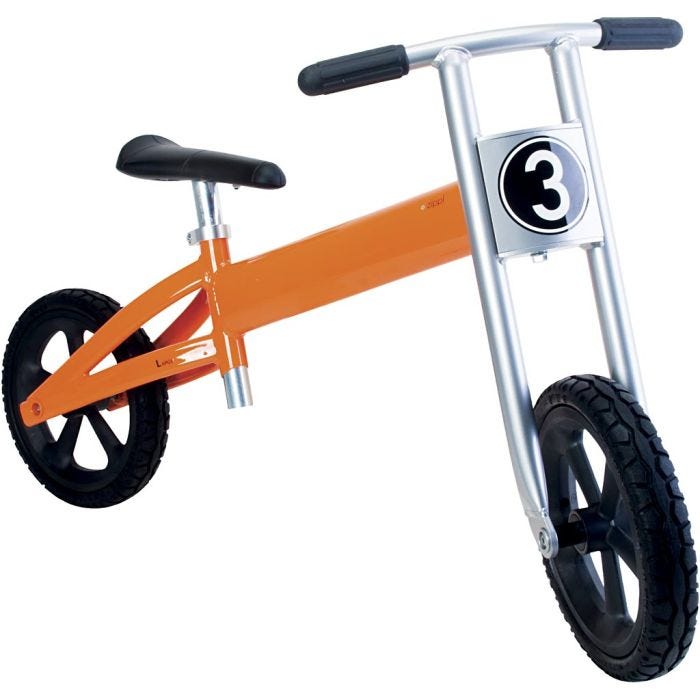 Zippl Løbecykel, H: 37-47 cm, L: 84 cm, str. Medium 3-6 år, 1 stk.
