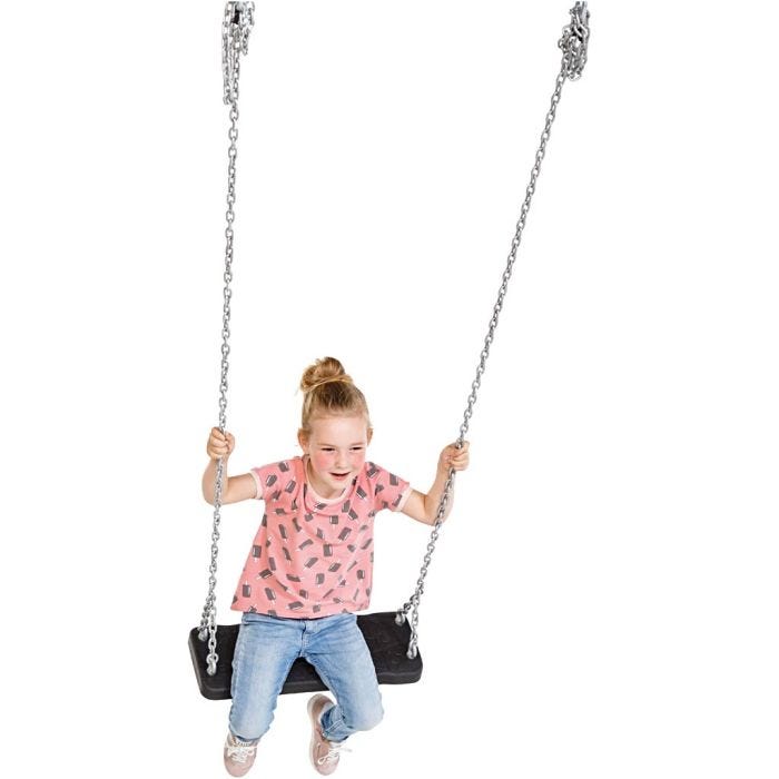 Gyngesæde, H: 3,85 cm, L: 50, B: 20 cm, 100 kg, 1 stk.
