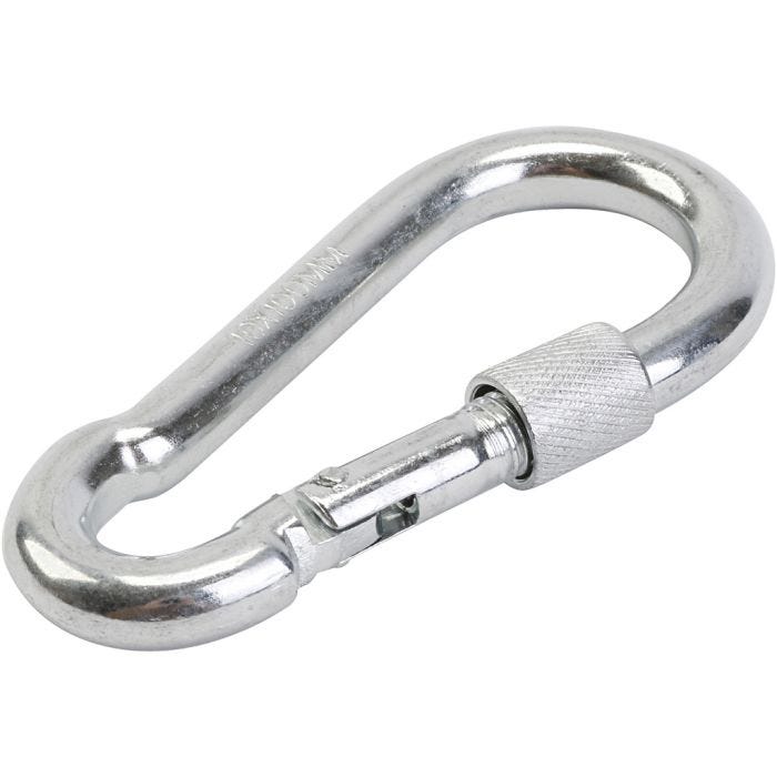 Karabinhage til platformsgynge, L: 14.5 cm, 1 stk./ 1 pk.