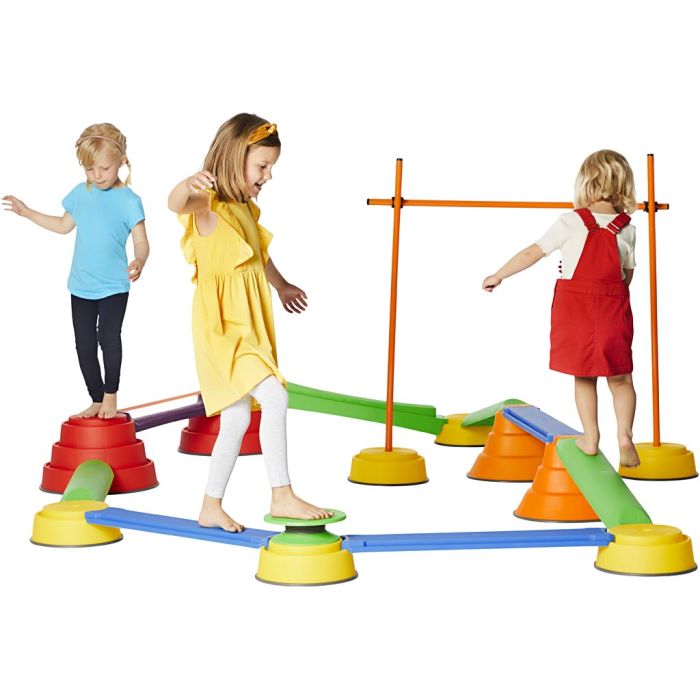 GONGE® Build N'balance - balancebane - MEGASÆT, 23 stk./ 1 sæt