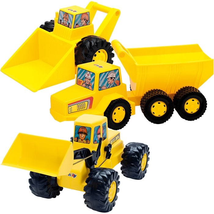 dantoy arbejdskøretøjer, str. 32-47 cm, 12 stk./ 1 sæt
