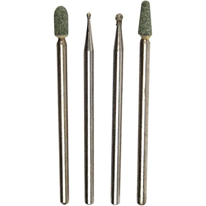Diamantstiftsæt, str. 1,0-5 mm, 4stk./ 1 sæt