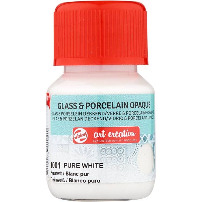 Keramik- og porcelænsmaling, lys natur, 30ml/ 1 fl.