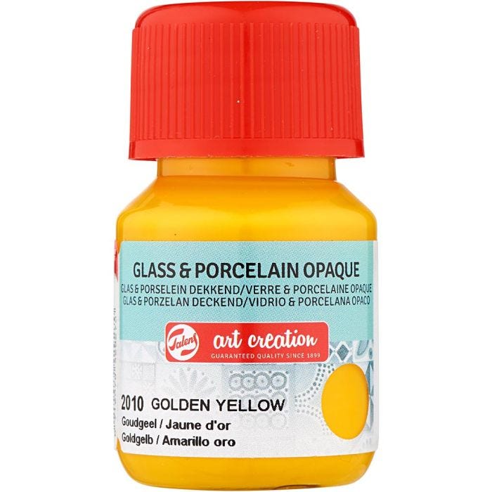 Keramik- og porcelænsmaling, solgul, 30ml/ 1 fl.