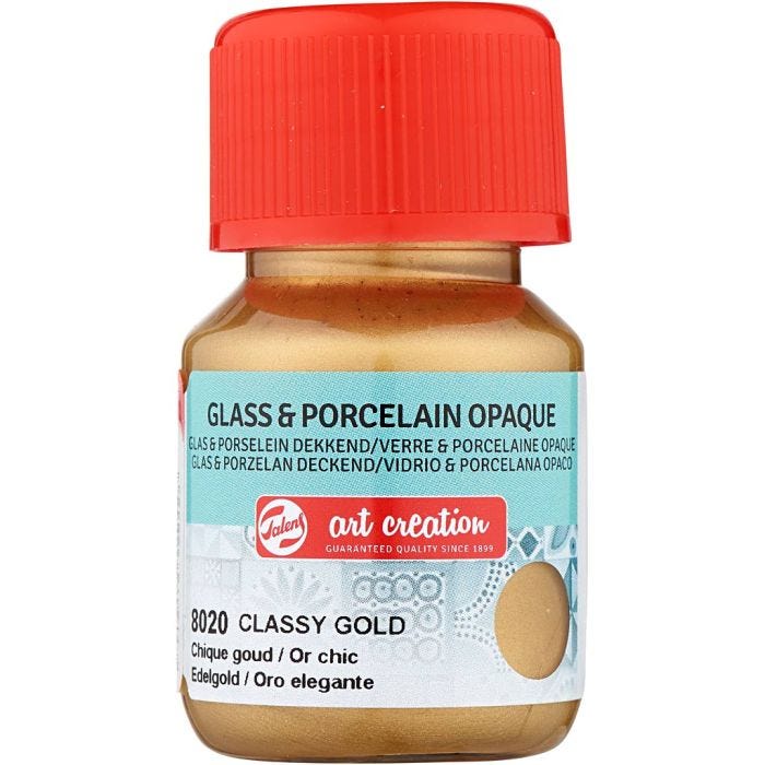 Keramik- og porcelænsmaling, guld, 30 ml/ 1 fl.