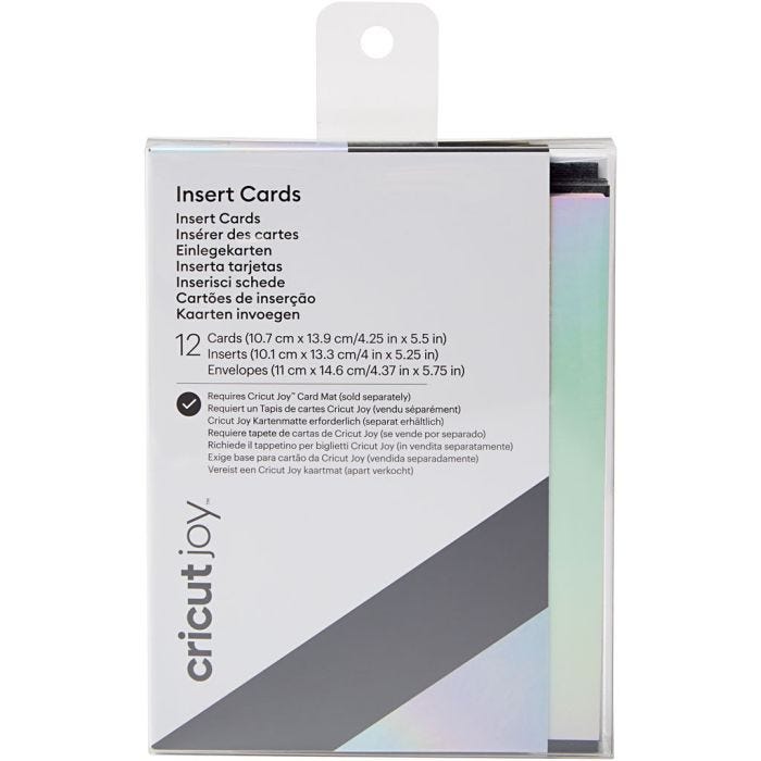 Cricut Joy Indlægskort (Neutrale), sort, 12 stk./ 1 pk.