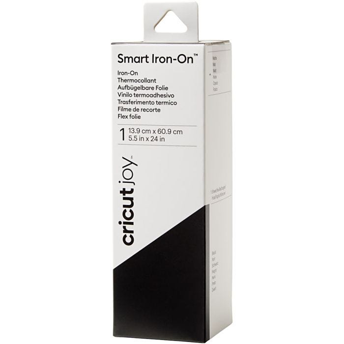 Cricut Joy Smart Iron-On, str. 14x60 cm, sort, 1 stk.