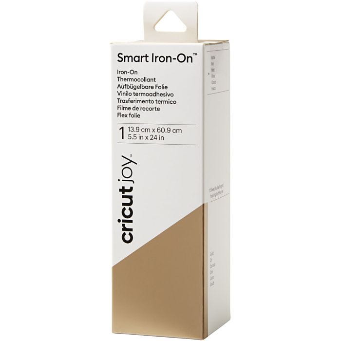 Cricut Joy Smart Iron-On, str. 14x60 cm, guld, 1 stk.