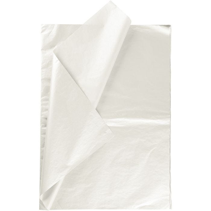 Silkepapir, ark 50x70 cm, 17 g, perlemor, 6 ark/ 1 pk.
