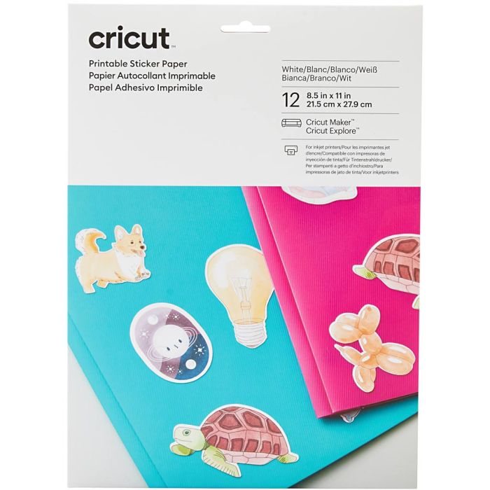 Cricut Udskrivningsklisterpapir, 12 stk./ 1 pk.