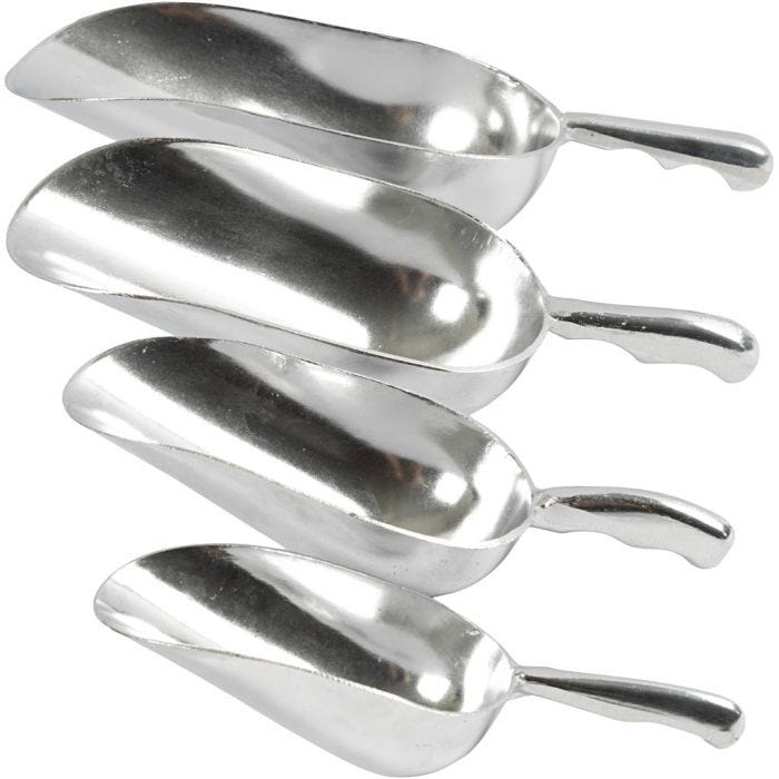 Aluminiumskovle, str. 18-30 cm, 4 stk./ 1 pk.