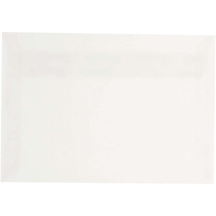 Kuvert, kuvert str. 11,4x16,2 cm, 120 g, råhvid, 50stk./ 1 pk.
