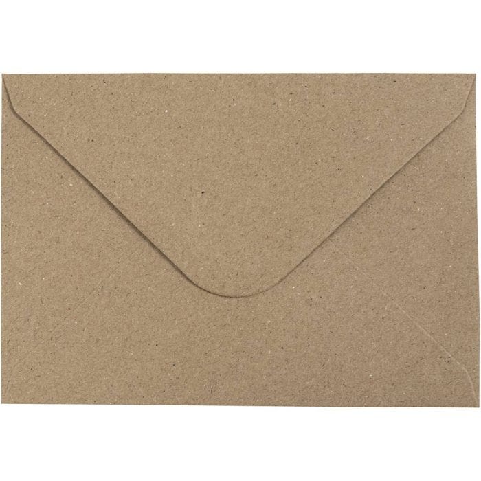 Kvistkuvert, kuvert str. 11,5x16 cm, 120 g, natur, 50 stk./ 1 pk.