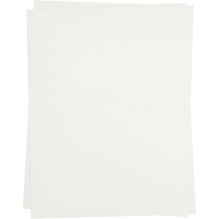 Transferark, ark 21,5x28 cm, til lyse tekstiler, transparent, 5 ark/ 1 pk.