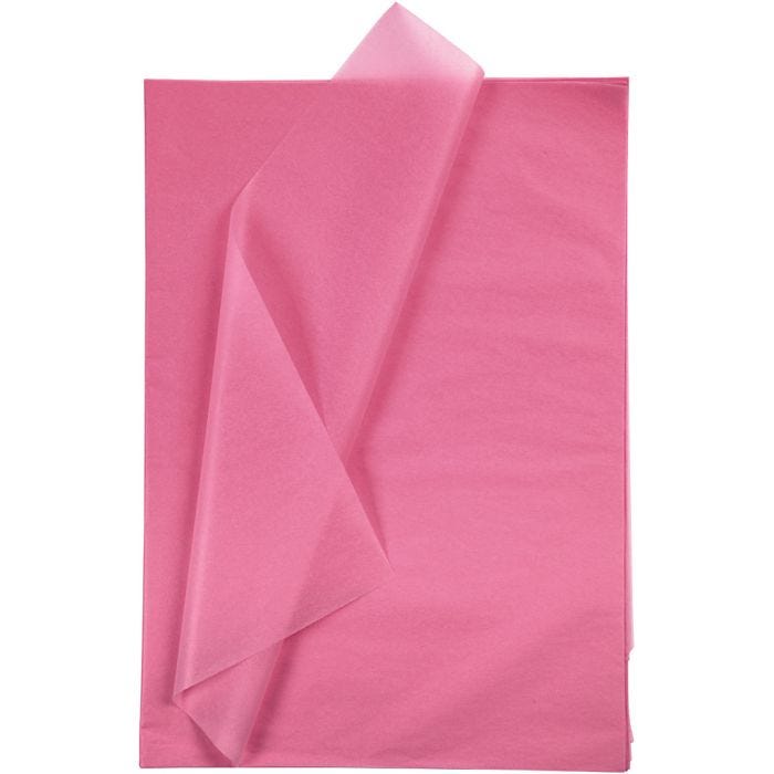 Silkepapir, ark 50x70 cm, 17 g, pink, 25 ark/ 1 pk.