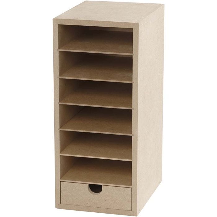 Kartonreol, H: 31,5 cm, D: 18 cm, B: 14 cm, A6, 1 stk.
