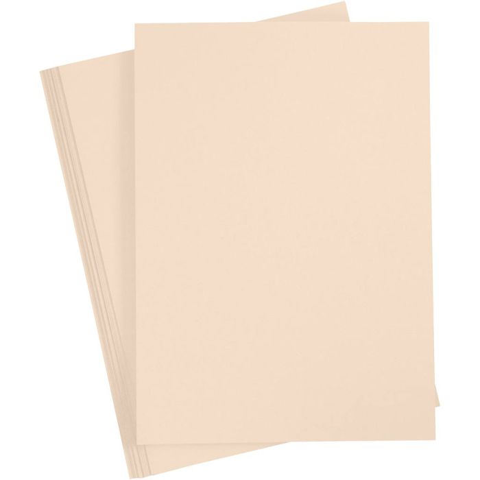 Karton, A4, ark 210x297 mm, 180 g, beige, 20 ark/ 1 pk.