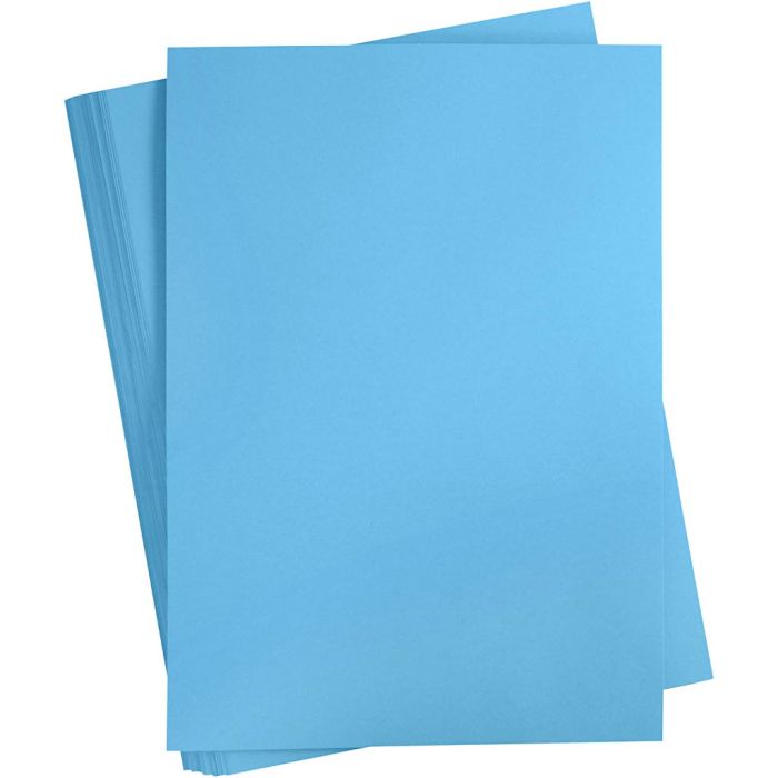 Karton, A2, ark 420x594 mm, 180 g, turkis, 100 ark/ 1 pk.