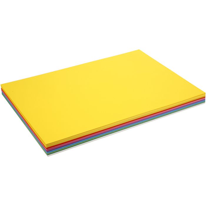 Forårskarton, A2, ark 420x594 mm, 180 g, ass. farver, 20 ass. ark/ 1 pk.