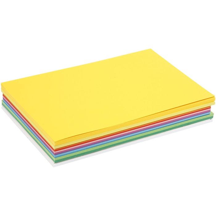 Forårskarton, A4, ark 210x297 mm, 180 g, ass. farver, 300 ass. ark/ 1 pk.
